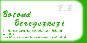 botond beregszaszi business card